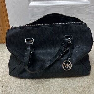 Michael Kors Greyson LG Satchel Black purse NWT